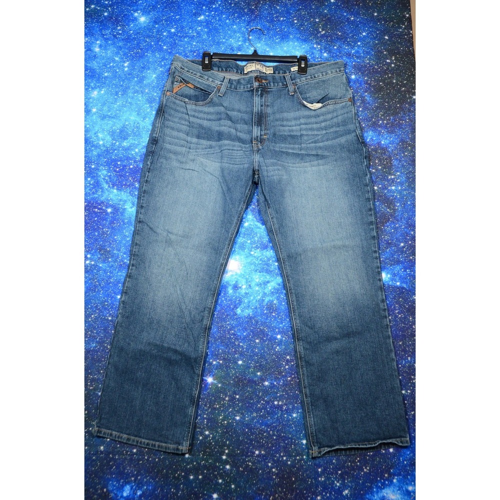 Ariat M4 STR Legacy Boot Jeans Mens 38x30 Blue Relaxed Bootcut Western Denim